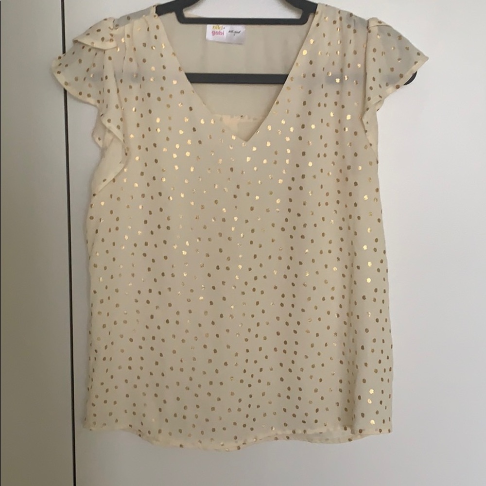 Niki and Gabi Fairy flutter sleeve blouse